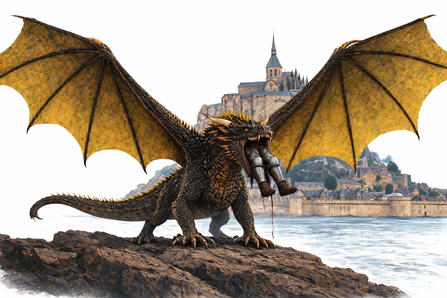 Kylan at Mont Saint Michel